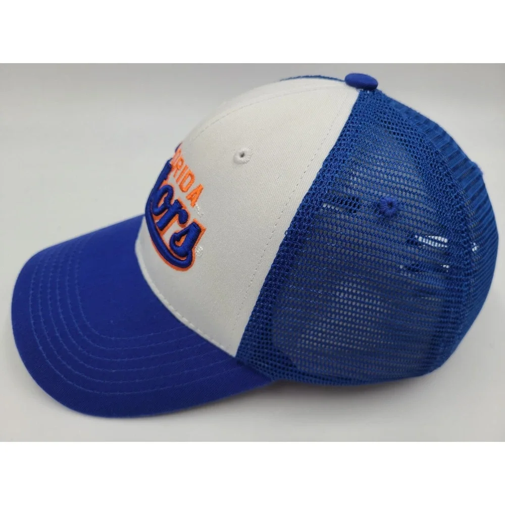 University of Florida Gators Captivating Mesh Snapback Hat Cap NCAA White Blue